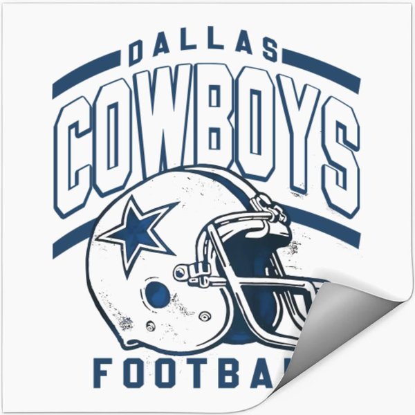 Vintage Dallas Football Helmet Stickers-image