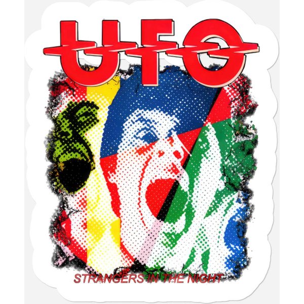 Ufo Band Stickers, Vintage 1979 Ufo World Tour Rock Concert Stickers Stickers-image