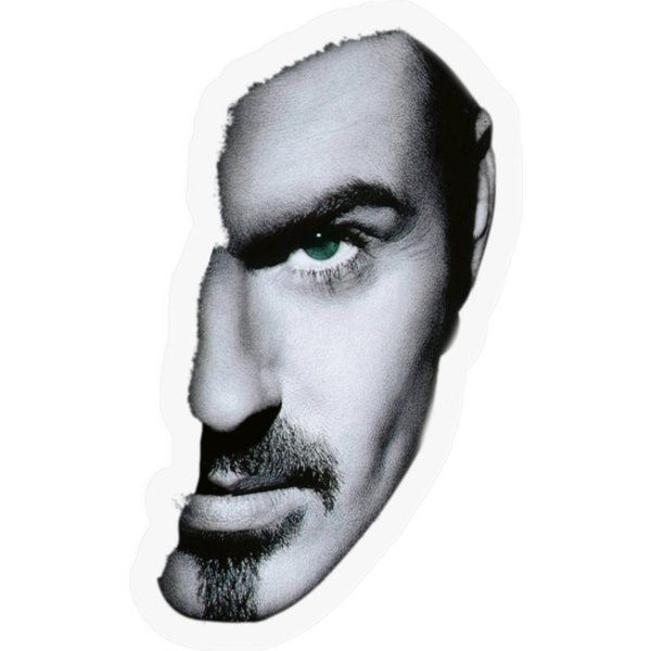 George Michael Face Vintage Stickers-image