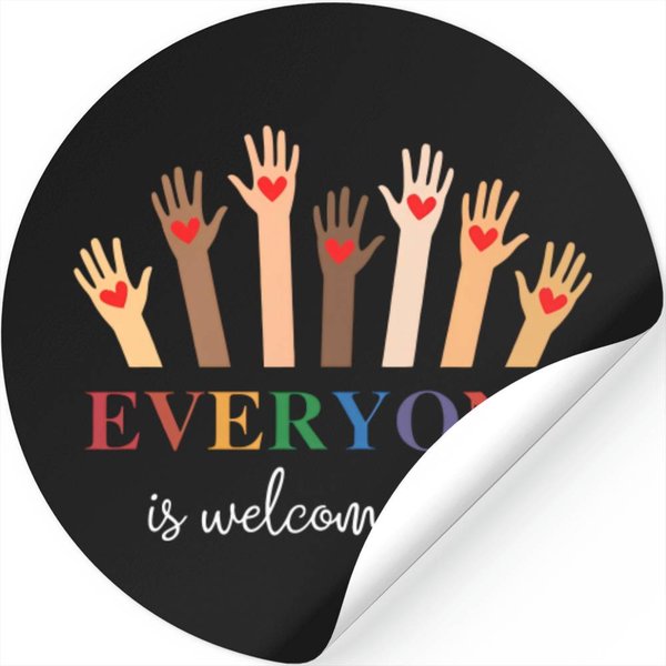 Idaho Teacher Stickers Everyone Is Welcome Here-image