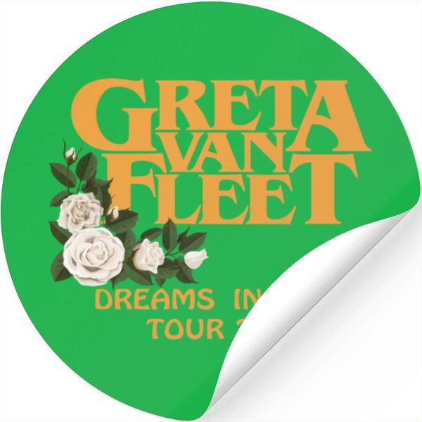 Greta Van Fleet Dreams In Gold Tour 2022 Sticker-image