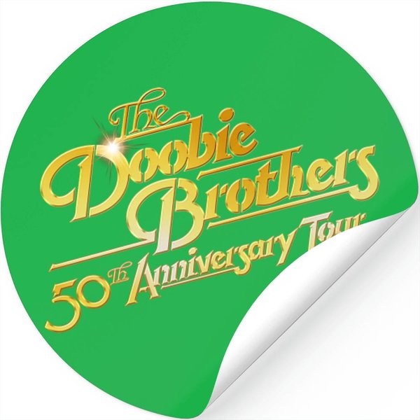 The Doobie Brothers 2023 Tour Stickers, The Doobie Brothers 50Th Anniversary Tour Stickers-image