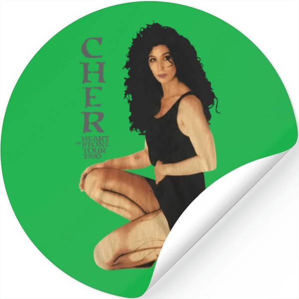 Vintage Cher 1990 Heart Of Stone Tour Stickers-image