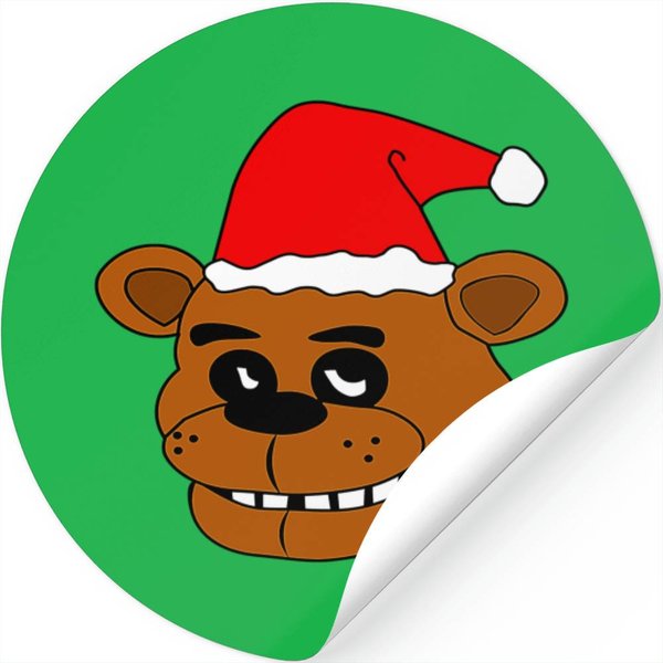 Five Nights At Freddy's Inspired Santa Claus Fnaf Freddy Fazbear Stickers-image