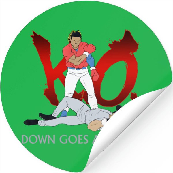 Down Goes Anderson Stickers,Fans Gifts, Jose Ramirez Vs Tim Anderson Stickers,-image