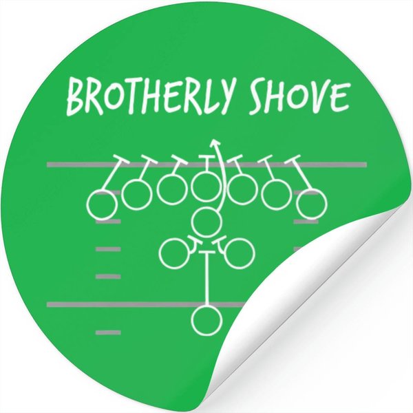 Eagles Nick Sirianni Brotherly Shove Stickers , Stickers, Stickers Irish Green-image