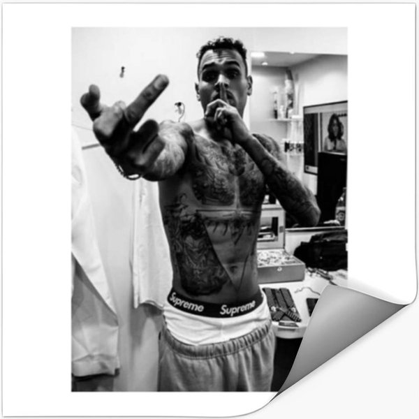 Chris Brown Stickers,, Signature Stickers-image