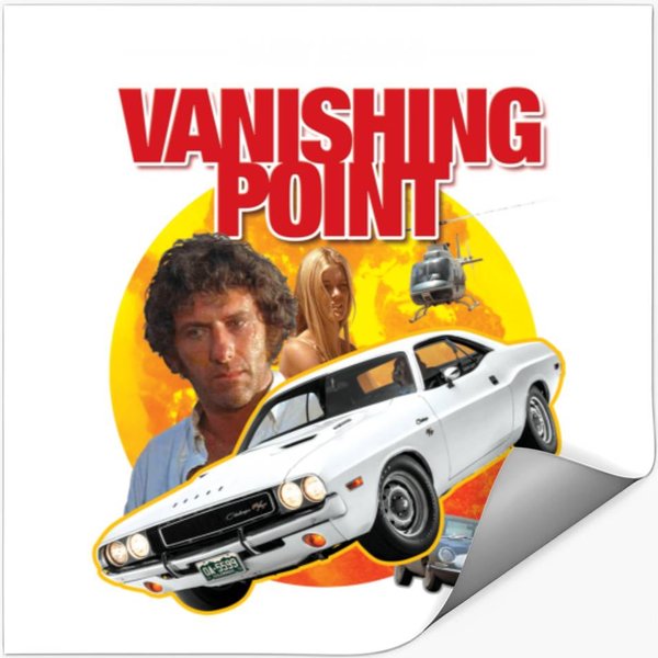 Vanishing Point And Merchandise Car Movie Tribute Cult Stickers-image
