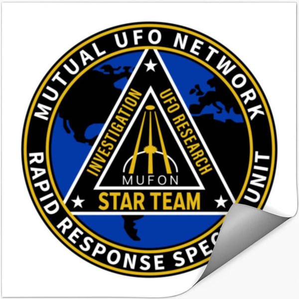 Mufon Mutual Ufo Network Rapid Response Special Unit Emblem Stickers-image