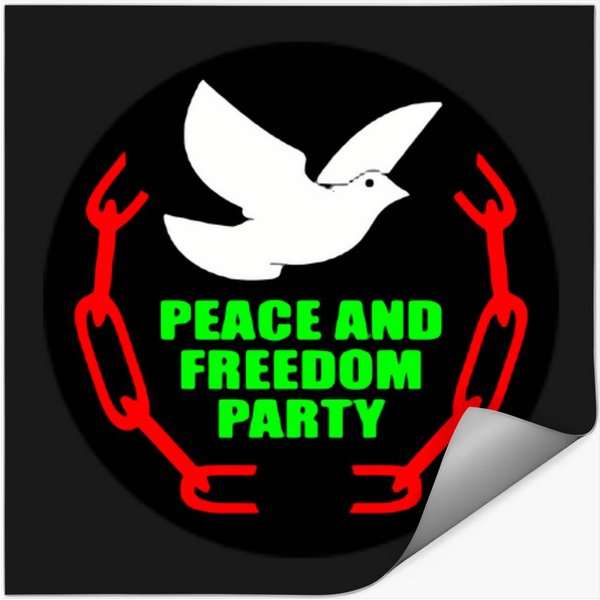 Peace And Freedom Party Of The United Tate Of America Logo 1 Stickers-image