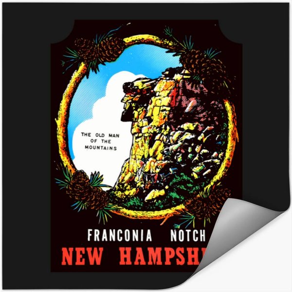 New-Hampshire-Nh-State-Franconia-Notch-Vintage-Travel-Decal T-Shirt Stickers-image