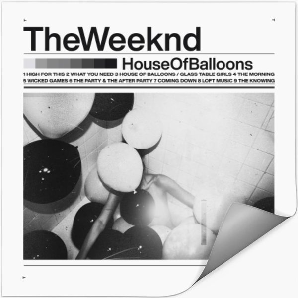 Weeknds 'House Of Balloons' 90S Vintage Stickers-image