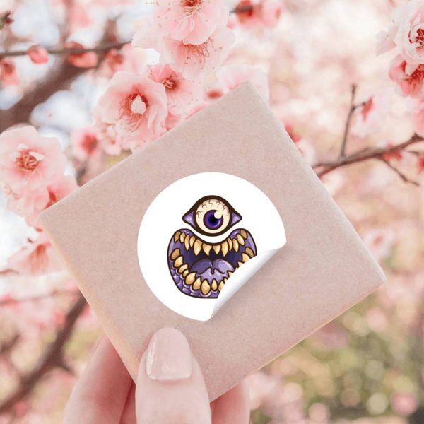 Purple People Eater Stickers-image