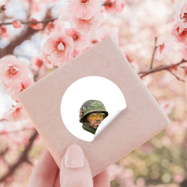 Kirk Lazarus - Head (Tropic Thunder) Sticker Stickers-image