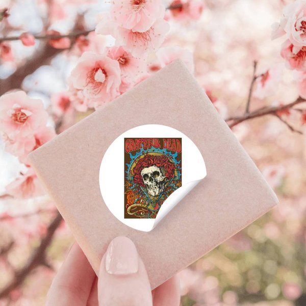 Grateful Face Skull Dead Stickers-image