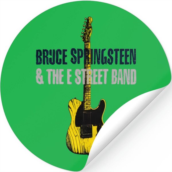 Vintage Bruce Springsteen Stickers Bruce Springsteen & The E Street Band Graphic Stickers-image