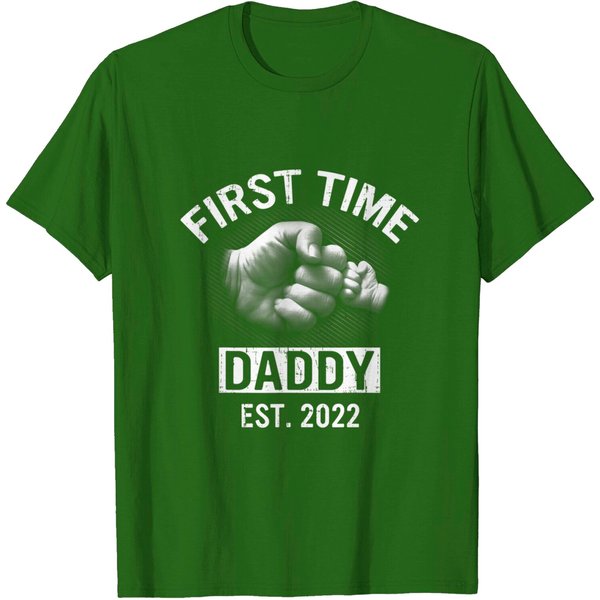 Men's T Shirt First Time Daddy Est 2022-image