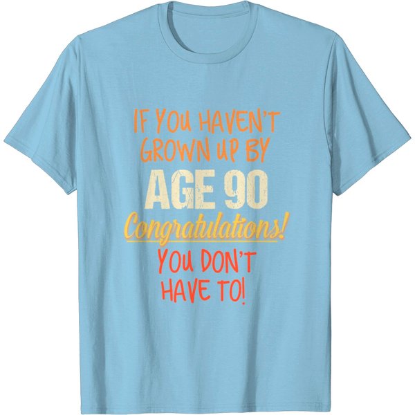 Funny 90Th Birthday Gift Design 90 Years Old T Shirt-image