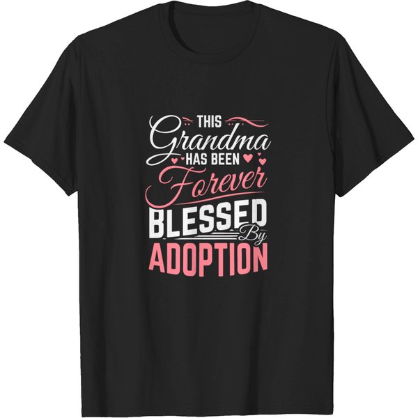 Adoptive Grandma Adoption Blessed Grandparents T Shirt-image
