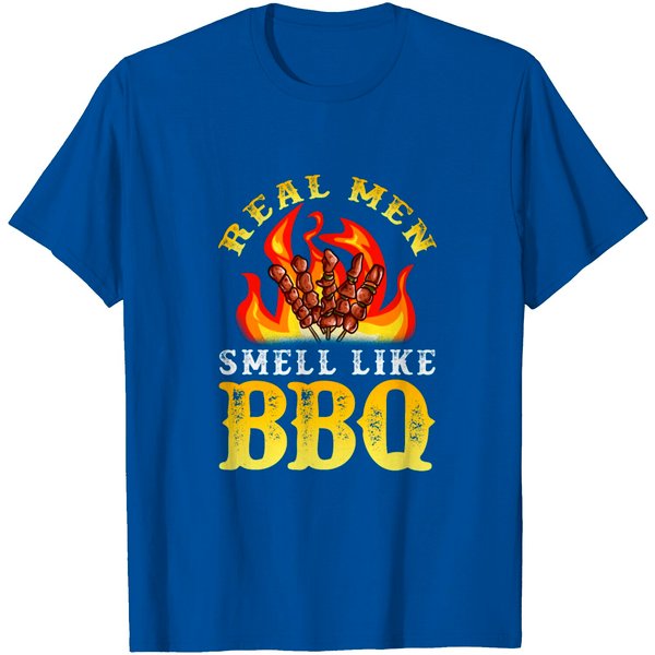 Real Men Smell Like Bbq Funny Grilling Gift T Shirt-image