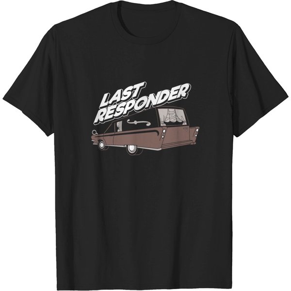 Last Responder Mortician Coffin Graveyard Cemetery T Shirt-image