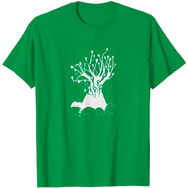 Radiohead Tree Charcoal Grey T Shirt-image
