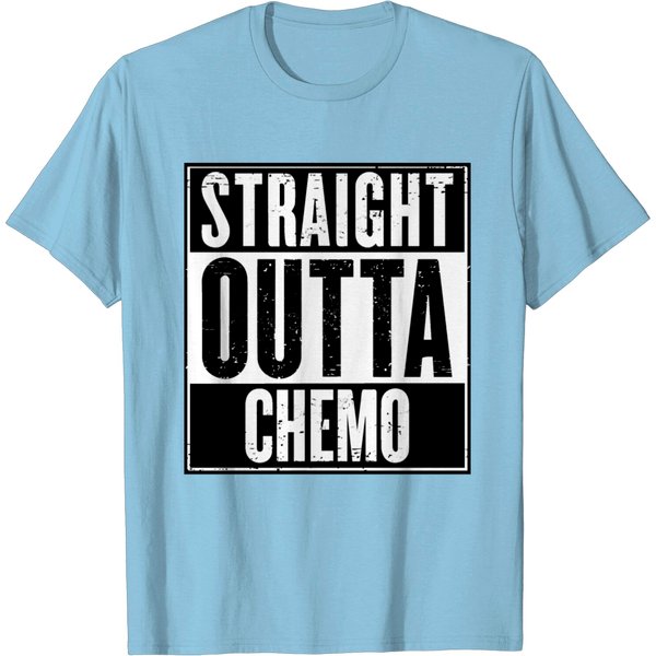 Straight Outta Chemo Funny Cancer Saying T Shirt-image