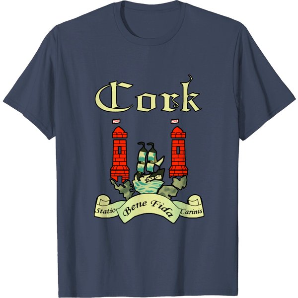 Cork County Ireland Irish Seal Shield T Shirt-image