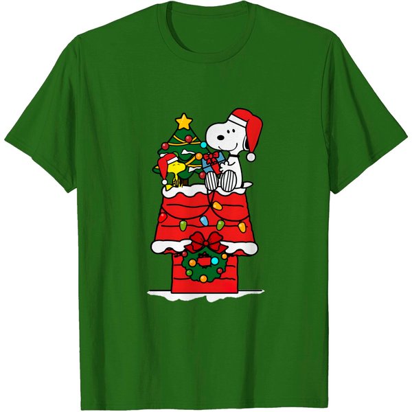 Snoopy Celebrate Christmas With Woodstock - Snoopy - T-Shirt-image