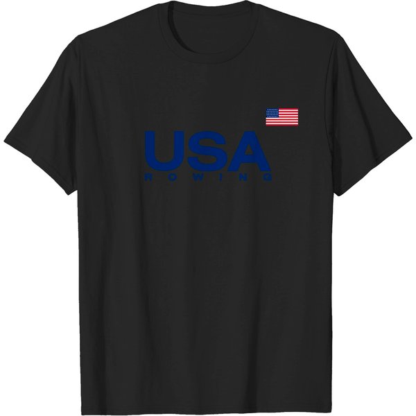 Usa Rowing Flag T Shirt-image