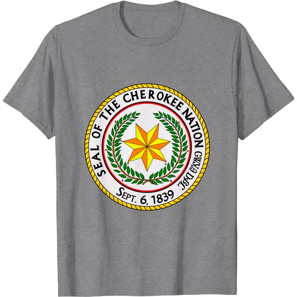 Seal Of The Cherokee Nation Cherokee Native American Pride Pullover T-Shirts-image