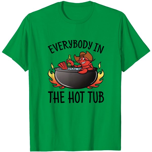 Everybody In The Hot Tub T-Shirt Crawfish-image