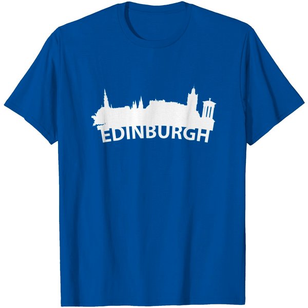 Arc Skyline Of Edinburgh Scotland T Shirt-image