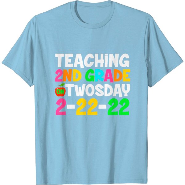 Twosday Tuesday February 22Nd 2022 Teaching 2Nd Grade T-Shirt-image