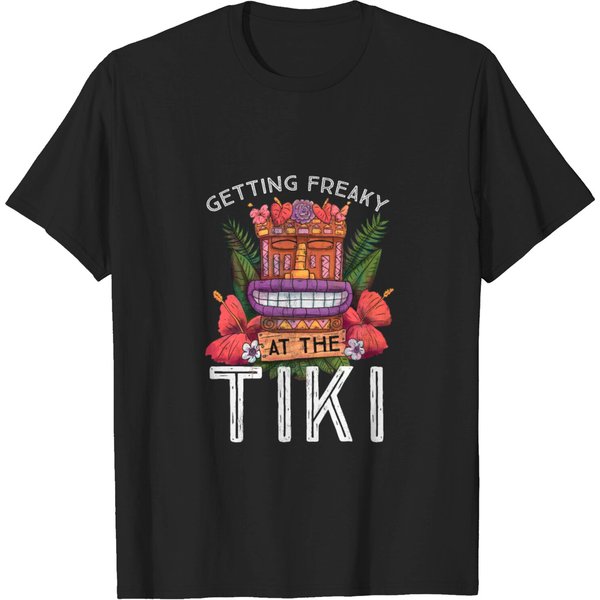 Getting Freaky At The Tiki Luau Party Hawaii T Shirt-image