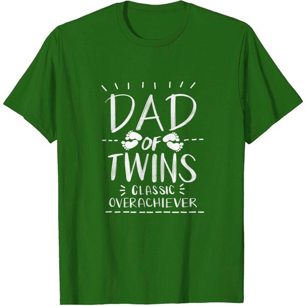 Dad Of Twins Classic Overachiever T Shirt-image
