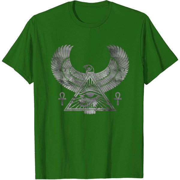 Egyptian Eye Of Horus - Wadjet Metallic T Shirt-image