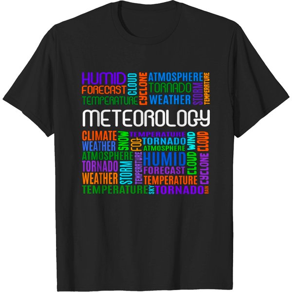 Meteorology Words Weather Forecast Meteorologist T Shirt-image