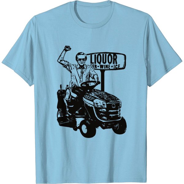 George Jones T Shirts George Jones Riding Lawn Mow T Shirt-image