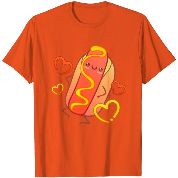 Cute Hotdog T Shirt-image