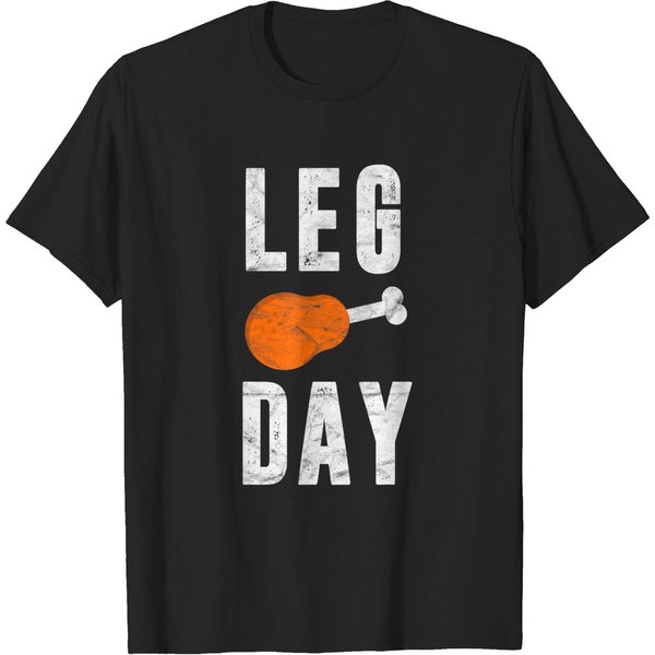 Leg Day Thanksgiving Gifts Pilgrim Costume Turkey Day T-Shirt-image