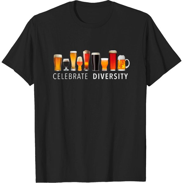 Celebrate Diversity Craft Beer Drinking T-Shirt-image