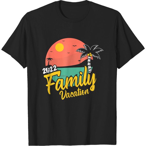 Family Vacation 2022 Shirt Matching Party Trip Cruise Gift T-Shirt-image