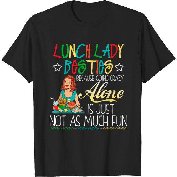 Lunch Lady Besties Tshirt T Shirt-image