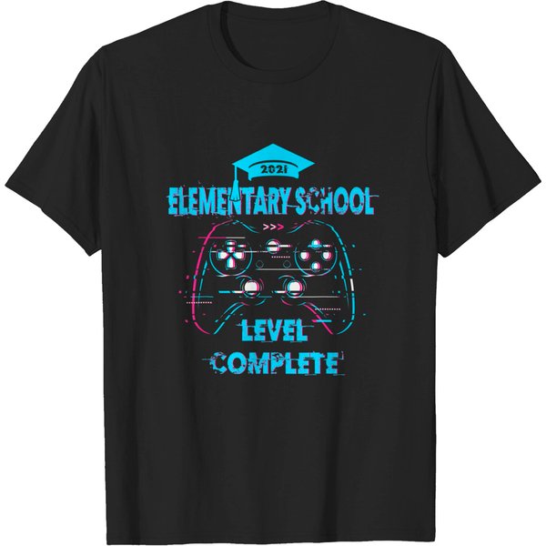 2021 Elementary School Level Complete Gamer Graduation T-Shirt-image