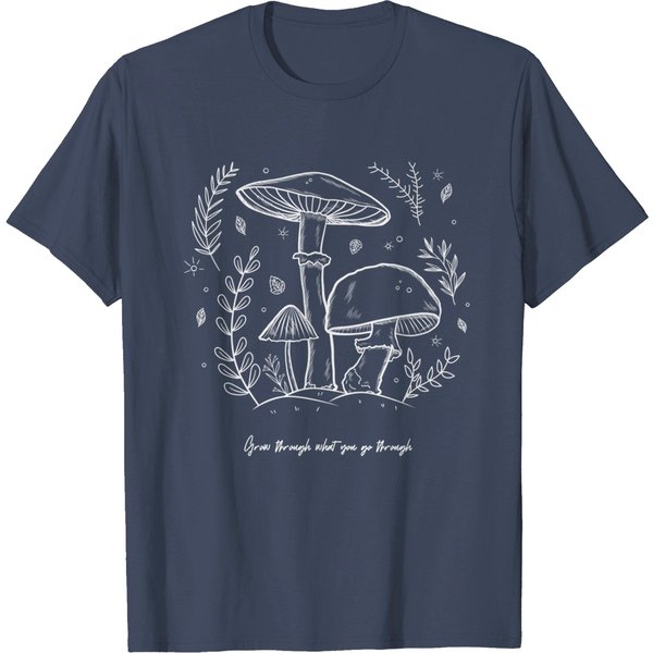 Mushroom Whisperer Cottagecore Aesthetic Mycology Shrooms T-Shirt-image