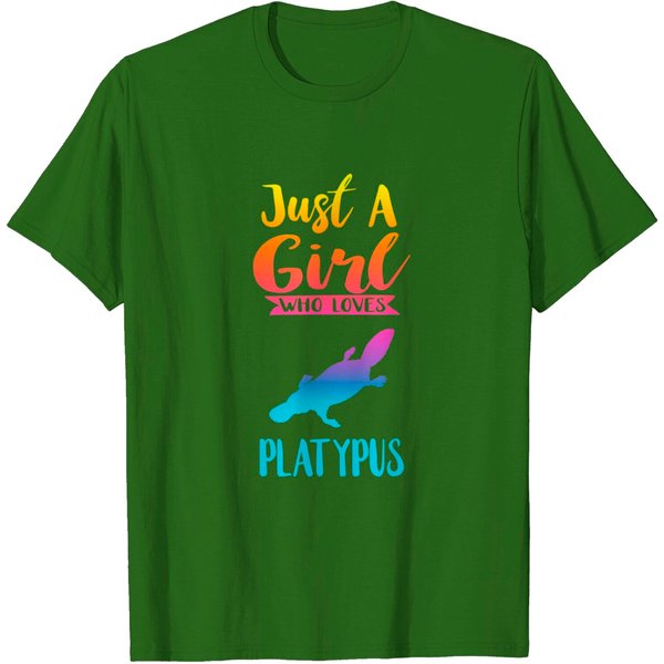 Cute Platypus T-Shirt Just A Girl Who Loves Platypus Lovers Gifts-image
