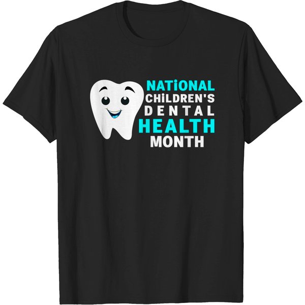 Dental Health - National Children's Dental Health Month T-Shirt-image