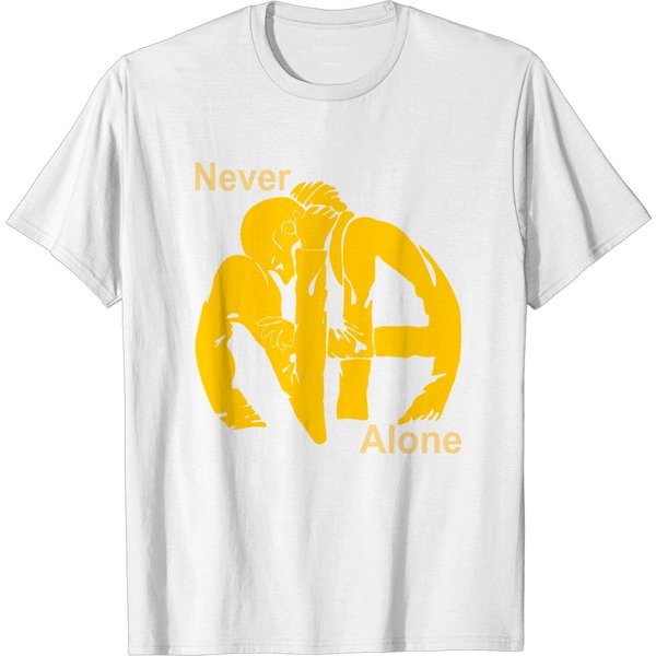 Never Alone | Narcotics Anonymous Na Apparel T Shirt-image