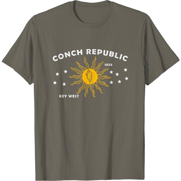 Florida Keys Conch Republic Duval Street Floridian West Buoy T-Shirt-image
